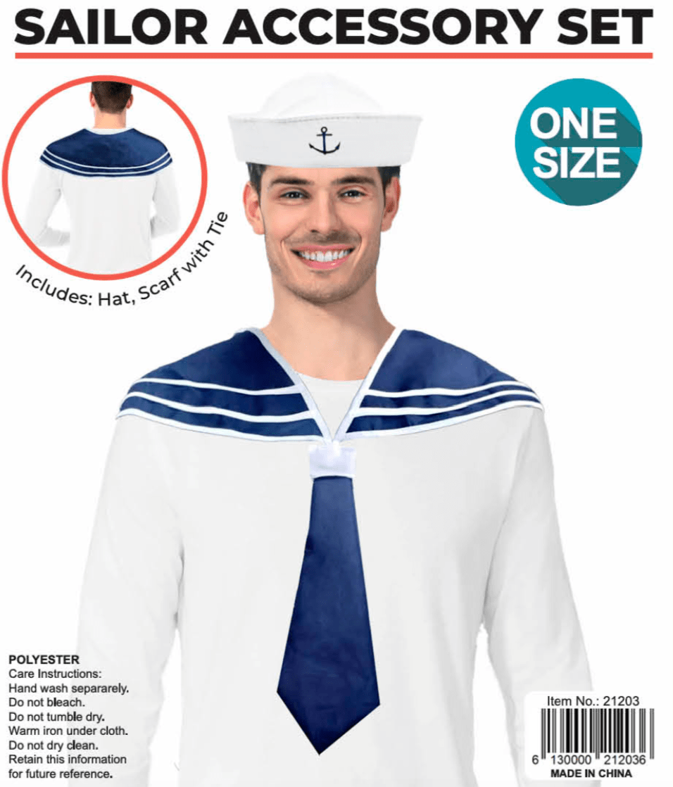 2pcs Sailor Accessory Set