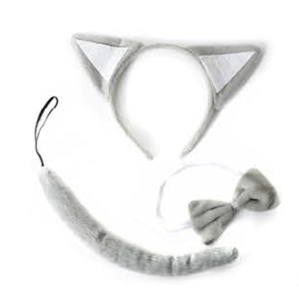 3pc Animal Dress Up Set - Wolf