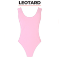 80s Retro Neon Leotard - Light Pink