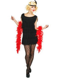 Adult 1920's Black Fringe Flapper Costume