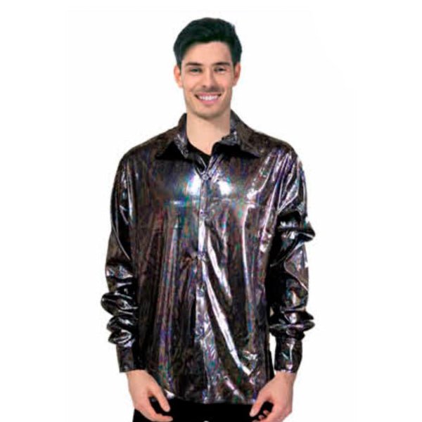 Adult 70s Disco Shirt - Black