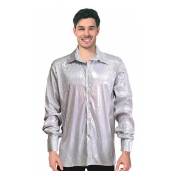 Adult 70s Disco Shirt - White