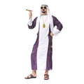 Adult Arabian Man Costume - Purple Stripe