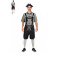 Adult Black Checkered Beer Man Costume – Bavarian Oktoberfest Outfit