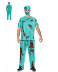 Adult Bloody Doctor Surgeon Costume – Halloween Horror Outfit