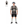 Adult Checkered Beer Man Oktoberfest Costume – Bavarian Lederhosen Outfit