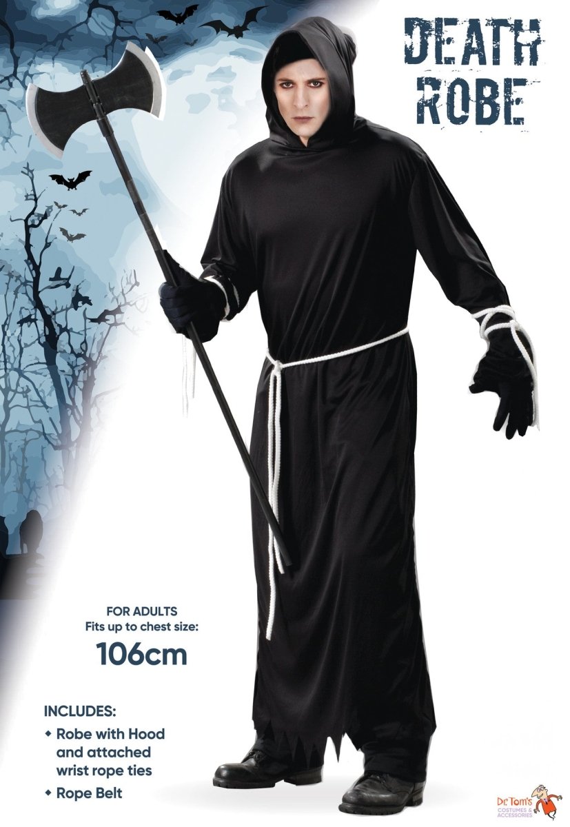 Adult Death Robe Costume – Grim Reaper Halloween Outfit
