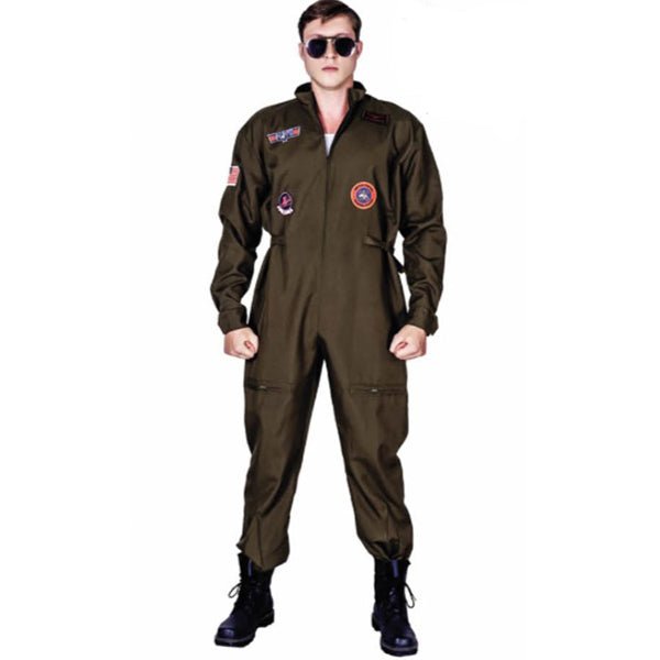 Adult Deluxe Top Gun Fighter Pilot Costume