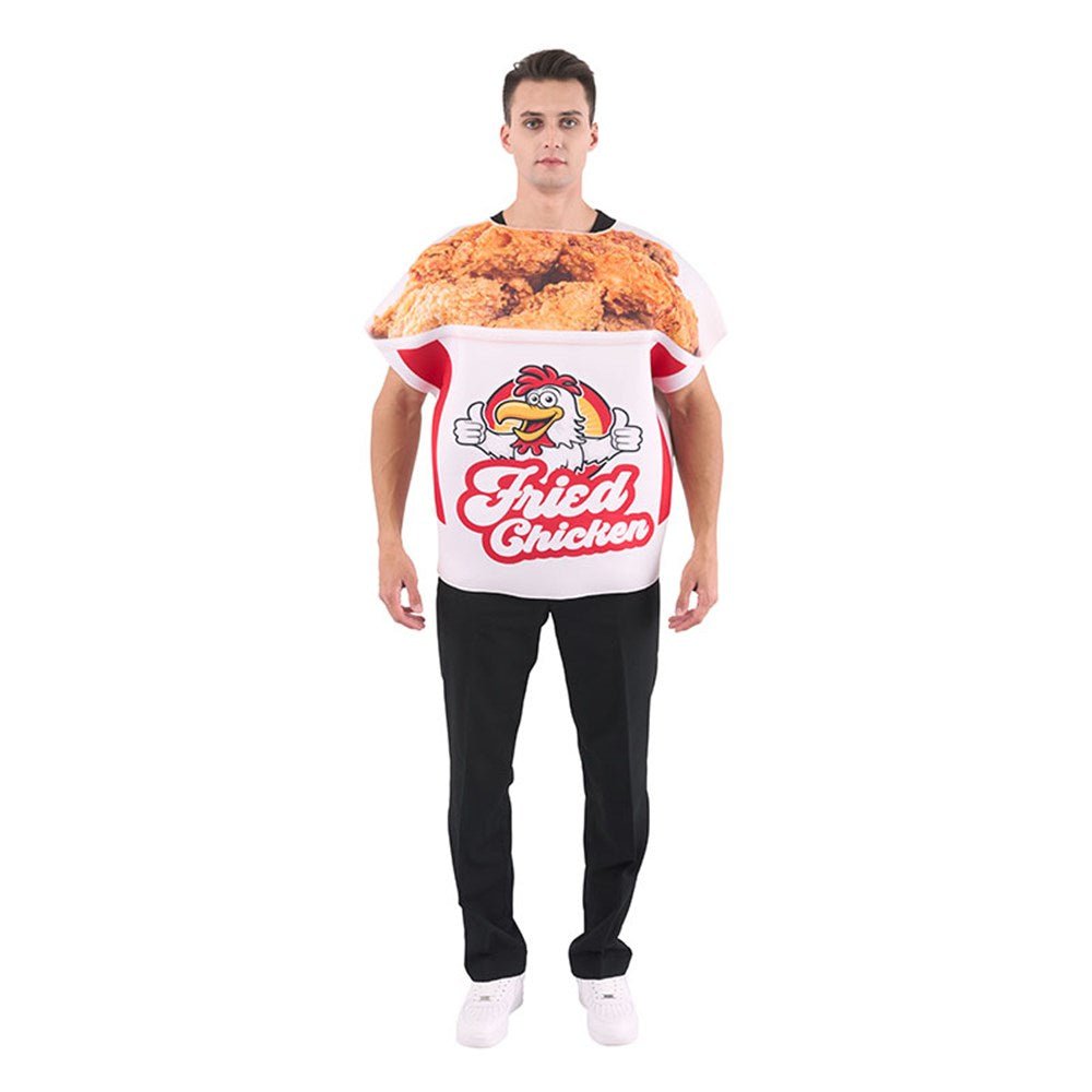 Adult Fried Chicken Bucket Novelty Costume