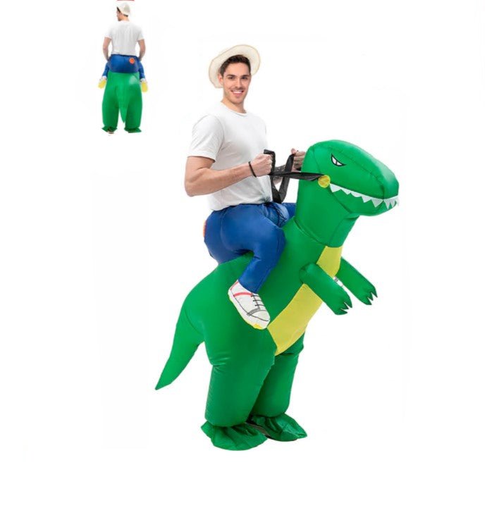 Adult Funny Inflatable Dinosaur Rider Costume