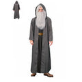 Adult Grey Wizard Costume – Hooded Robe