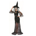 Adult Halloween Deluxe Sexy Witch Costume – Black Dress & Hat