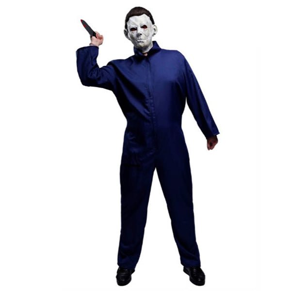 Adult Halloween Michael Myers Style Killer Costume – Navy Jumpsuit
