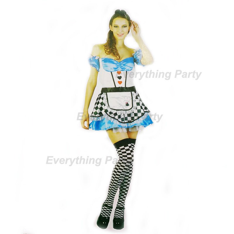 Adult Alice in Wonderland Costume – Heart Girl Dress-Up Outfit