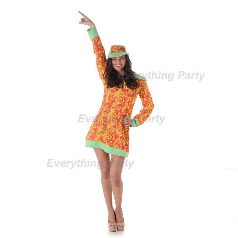 Adult Hippie Groovy Girl Costume