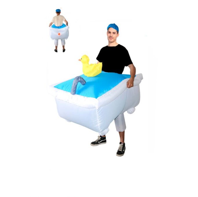 Adult Inflatable Bath Tub Costume – Hilarious Bubble Bath Outfit