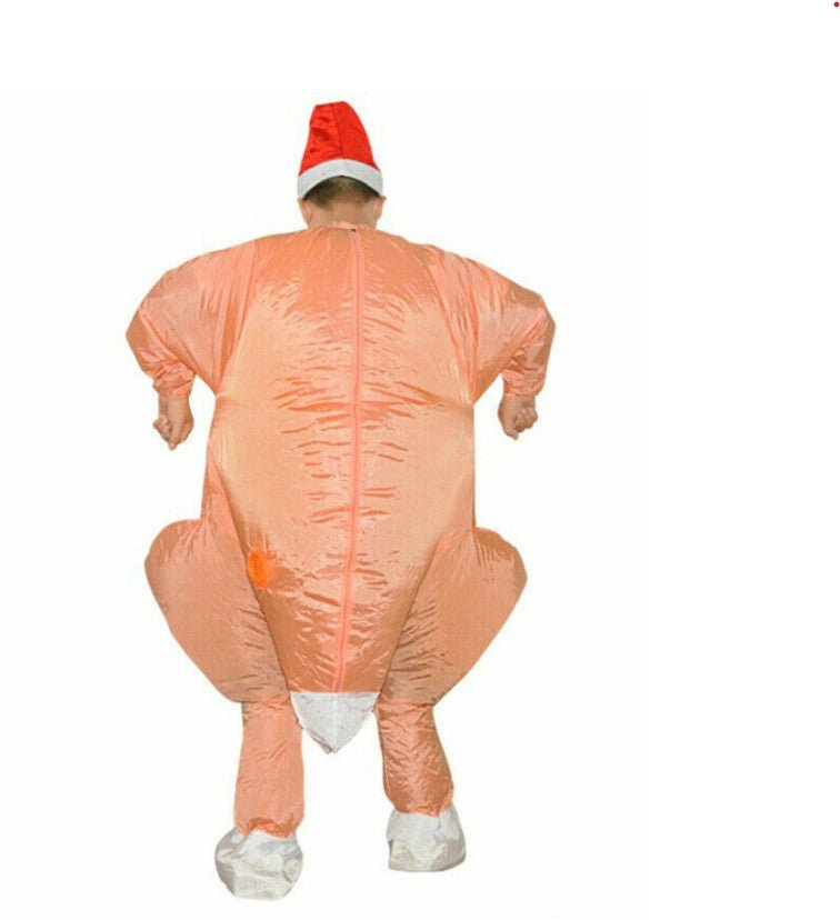 Adult Inflatable Christmas Roast Chicken Turkey Costume