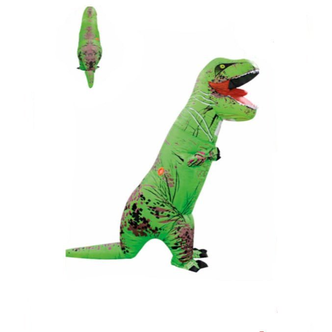Adult Inflatable Dinosaur Costume – Green T-Rex Suit
