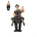 Adult Inflatable Gorilla Rider Costume – Jungle Explorer Outfit