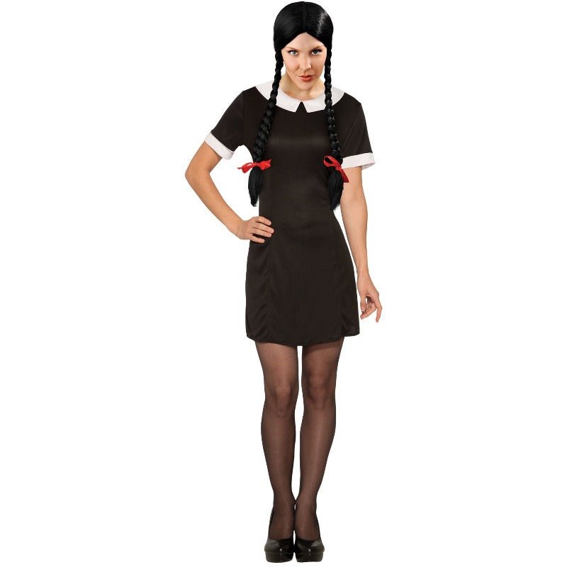 Adult Little Miss Wednesday Adam Family Costume – Gothic Halloween Dress