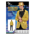 Adult Men's Gold Sequin Jacket Disco Costume