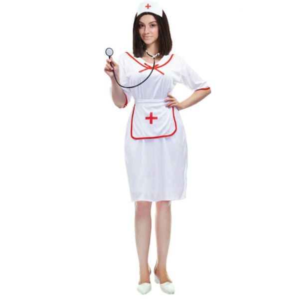 Adult Nurse Costume – Classic White Medical Outfit
