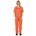 Adult Orange Jail Prisoner Lady Costume