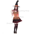 Adult Orange Witch Costume – Classic Halloween Witch Outfit
