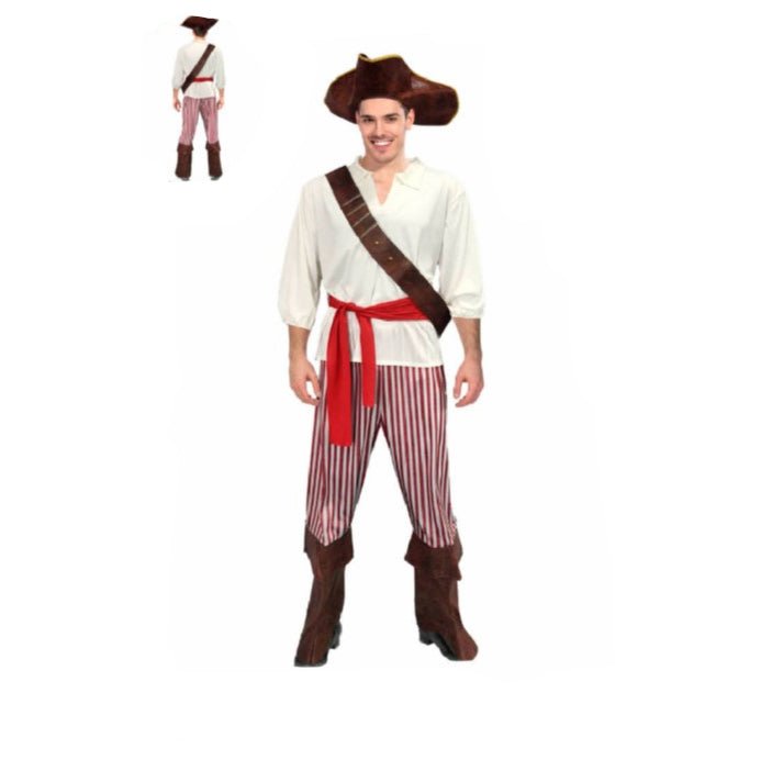 Adult Pirate Lad Costume – Men’s Buccaneer Fancy Dress Outfit
