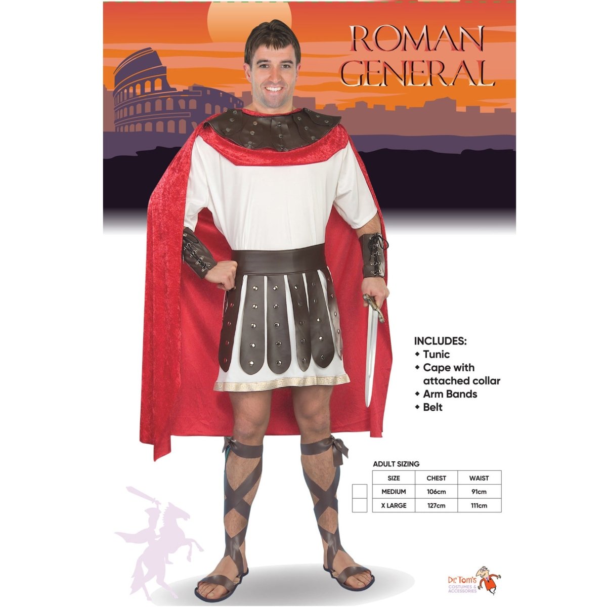 Adult Roman General Soldier Costume