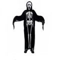 Adult Skeleton Ghoul Costume – Halloween Scary Outfit