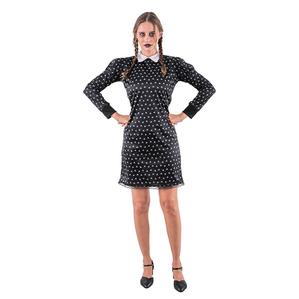 Adult Wednesday Lady Gothic Dress Costume