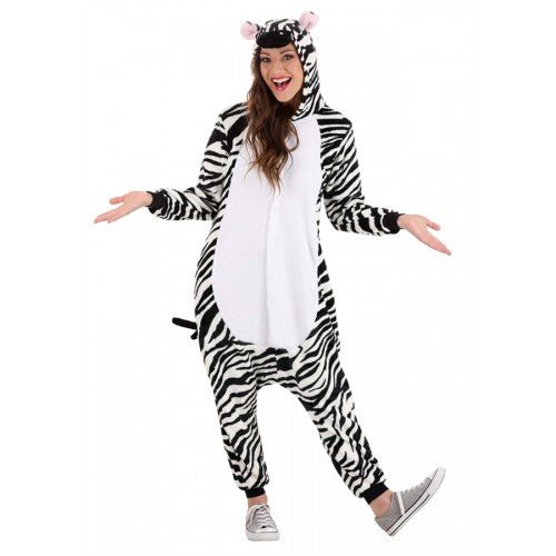 Adult Zebra Animal Onesie