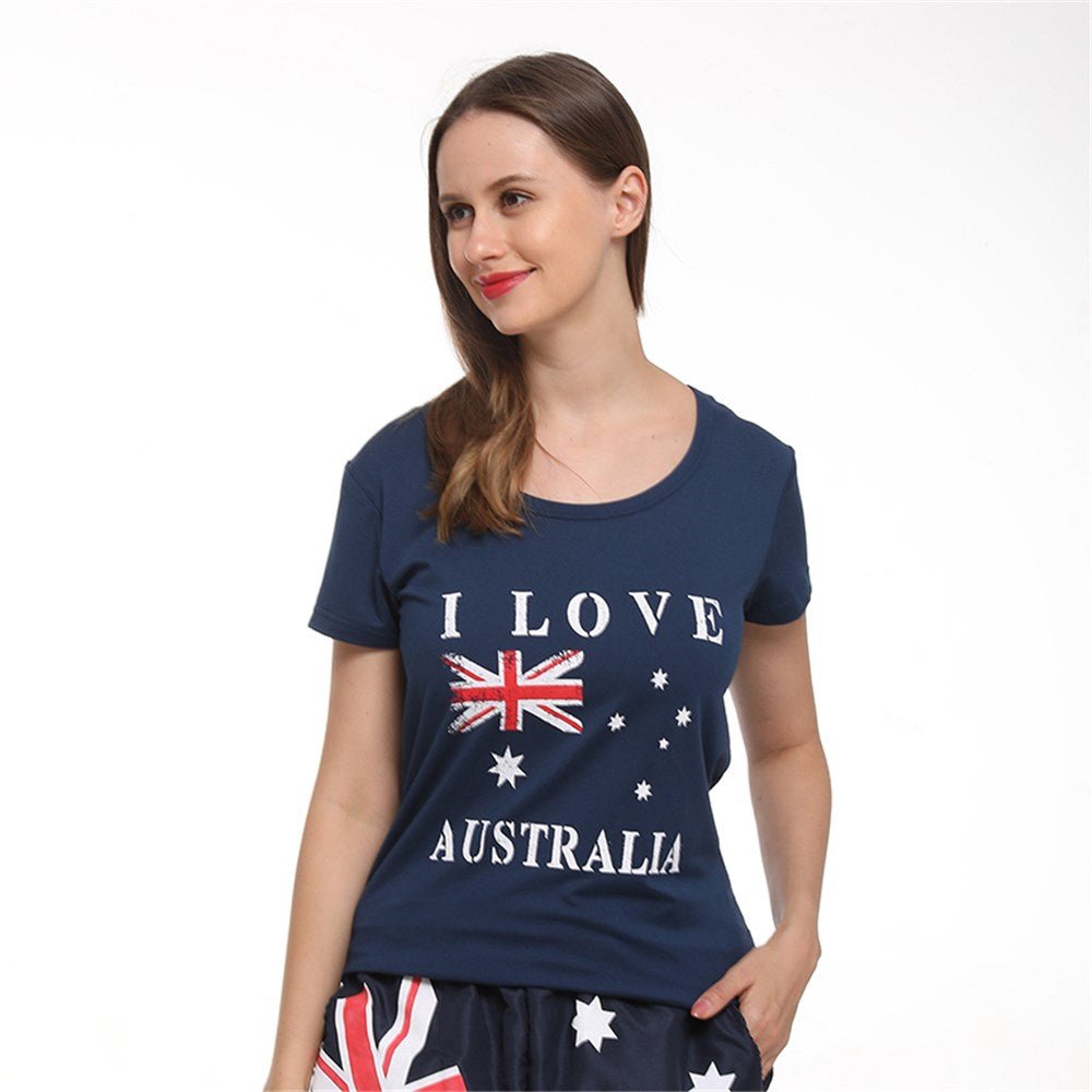 Australia Flag Womens Aussie T-Shirt
