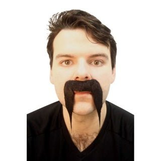 Barber Shop Biker Moustache - Black