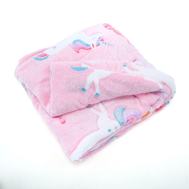 Blanket Flannel Fleece Glow In The Dark 127cm x 195cm Single Bed