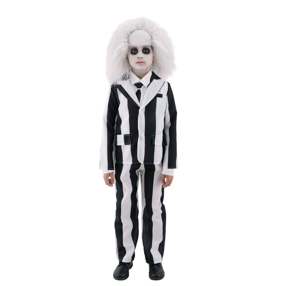 Boy Beetlejuice Trickster Ghost Costume