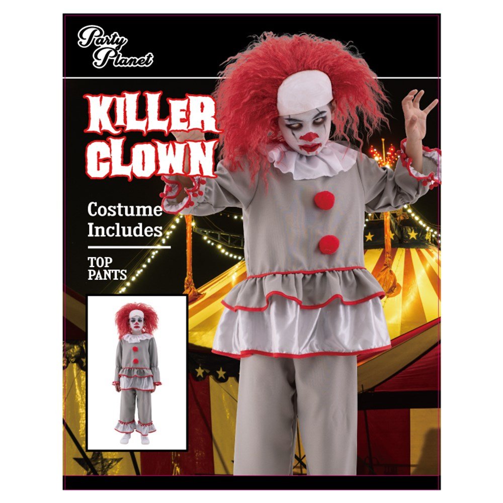 Boy Killer Clown IT Style Costume