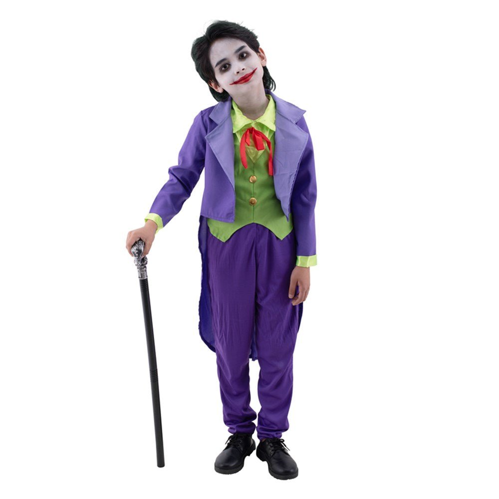 Boy’s Joker Style Clown Villain Costume