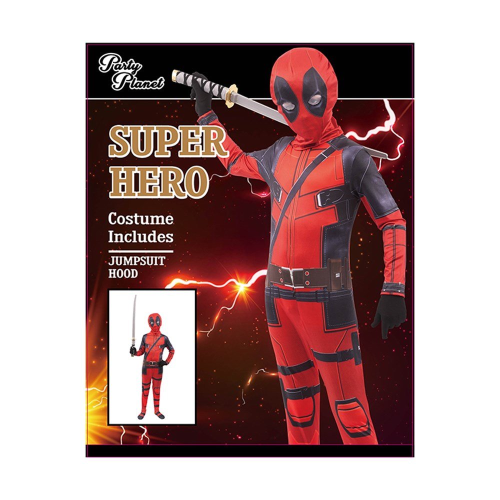 Children Deadpool Super Hero Costume