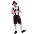 Adult Oktoberfest Lederhosen Bavarian Beer Man Costume – Brown Traditional Outfit